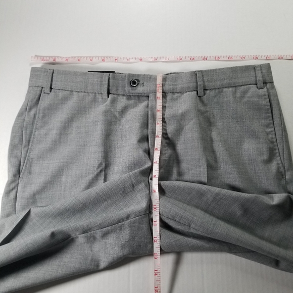 Hiltl NWT Size 54 38x34 Gray Vitale Barberis Canonico Wool Dress Pants 34" - Picture 6 of 8